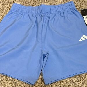 New Adidas Kid’s Boy’s Girl’s Size Large 14/16 Essential Mountains Blue Shorts